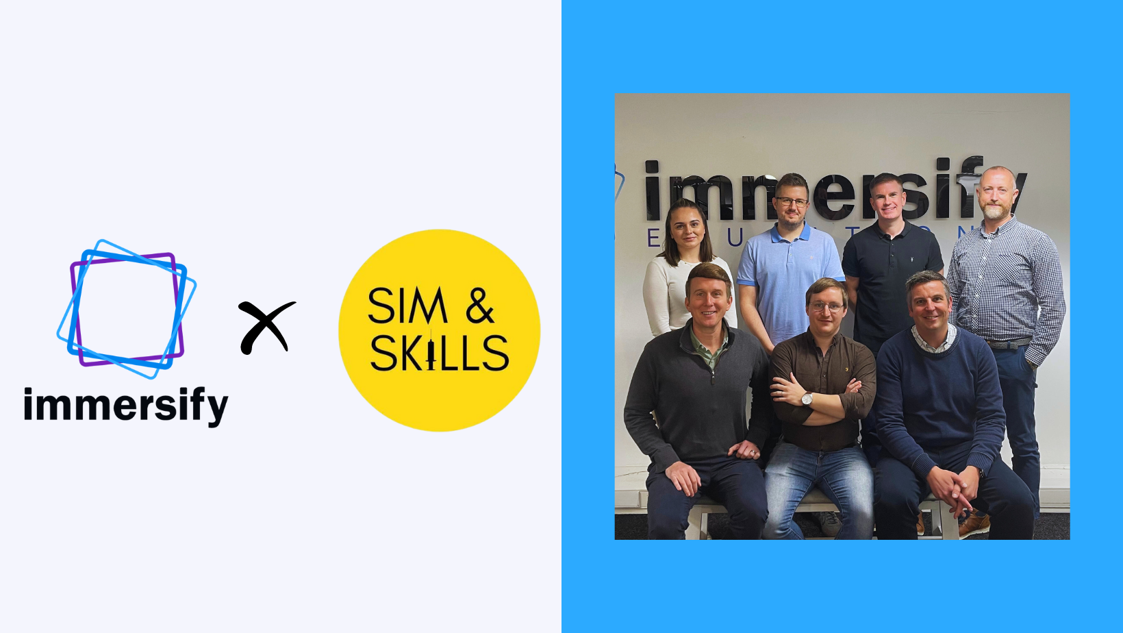 Sim and Skills Announcement Immersify x Sim & Skills
